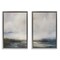 Stupell Industries Moody Clouds Landscape 2 pc Framed Floater Canvas Wall Art Set Design by Simon Addyman